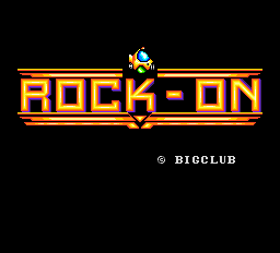 Rock-On title screen for PC Engine